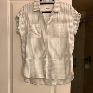Striped button down